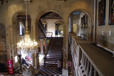 Bowes Museum: Interior shot of a grand staircase